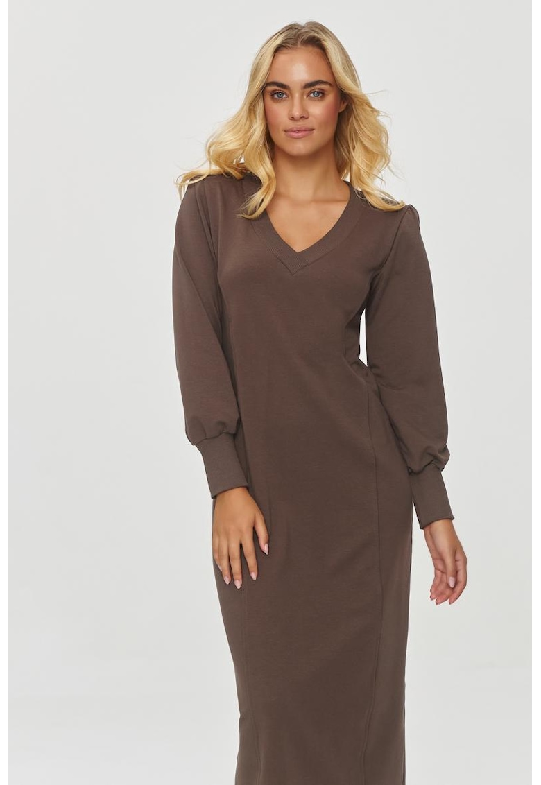 Rochie dreapta cu decolteu in V Rochie dreapta cu decolteu in V