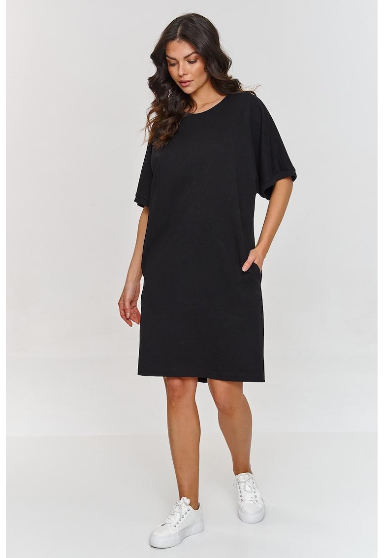 Rochie tip tricou cu buzunare laterale