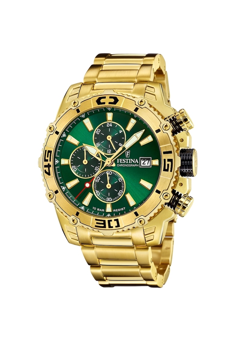 Ceas barbatesc F20492/3 Quartz Auriu