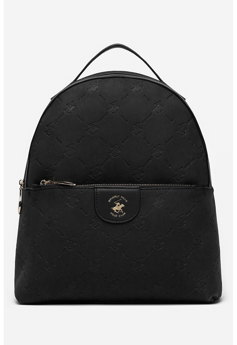 Rucsac de piele ecologica cu logo in relief