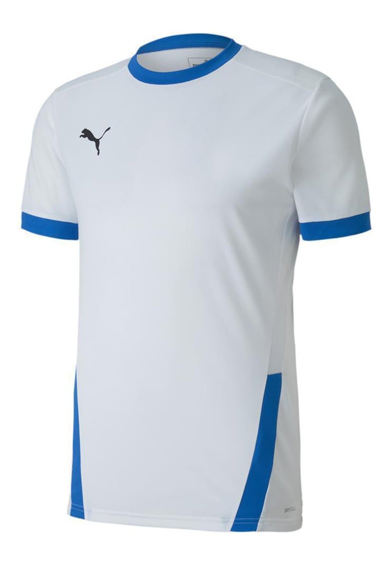 Tricou sport barbati teamGOAL - poliester - alb/albastru