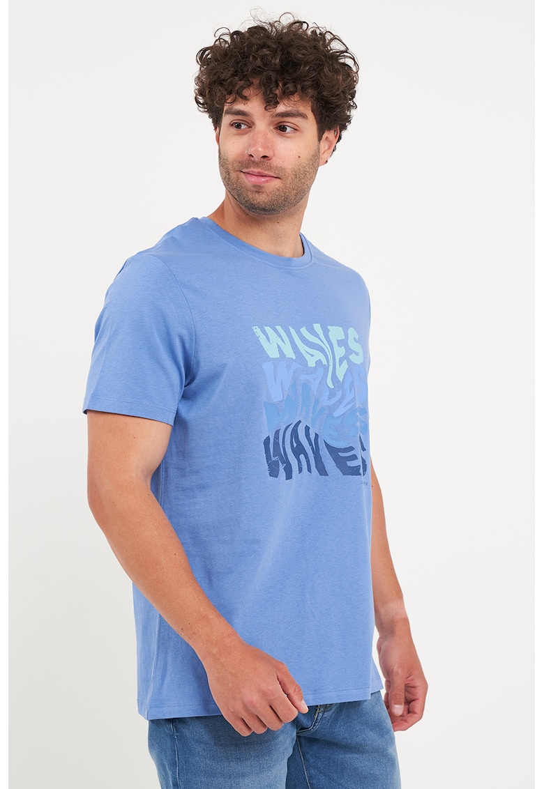 Tricou din bumbac cu text