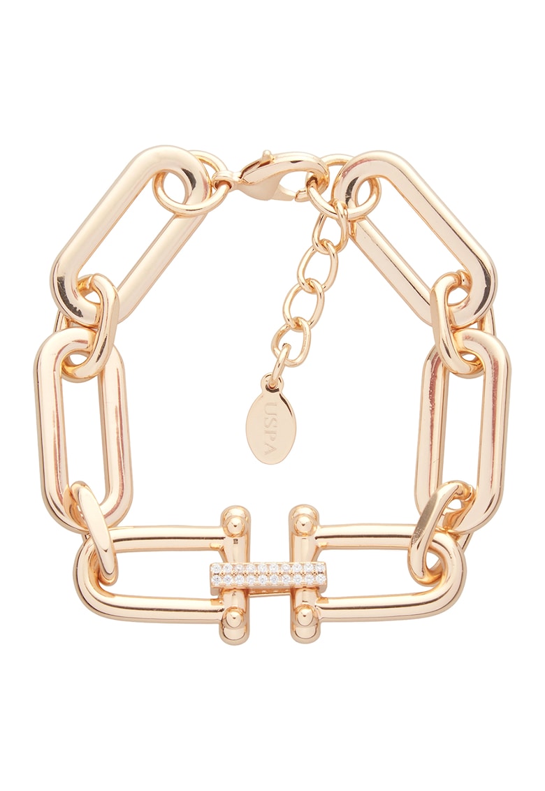 Bratara cu detaliu logo - Auriu rose