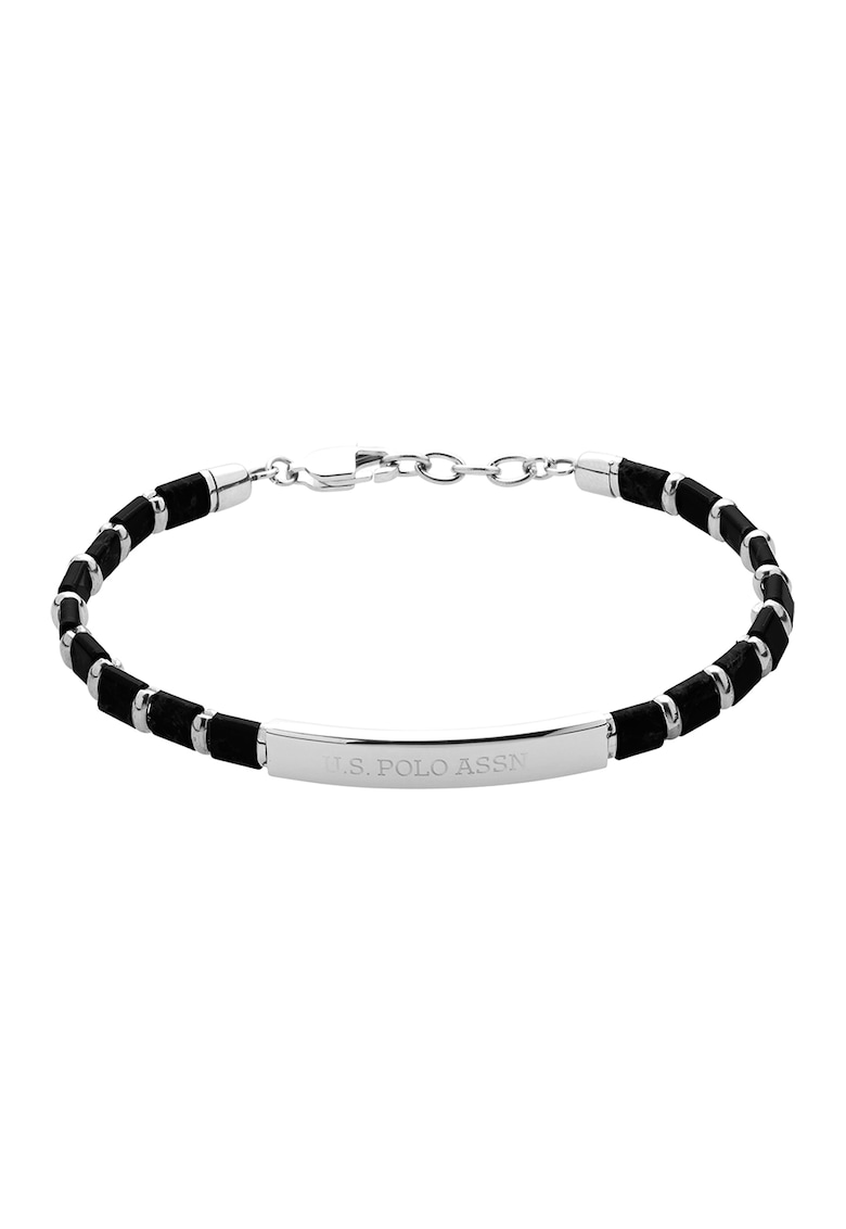 Bratara din otel inoxidabil cu placuta logo