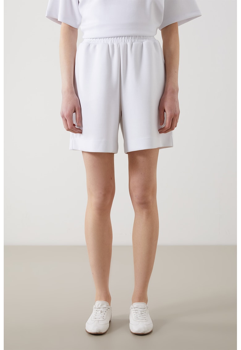 Pantaloni scurti de trening cu talie inalta Pantaloni scurti de trening cu talie inalta