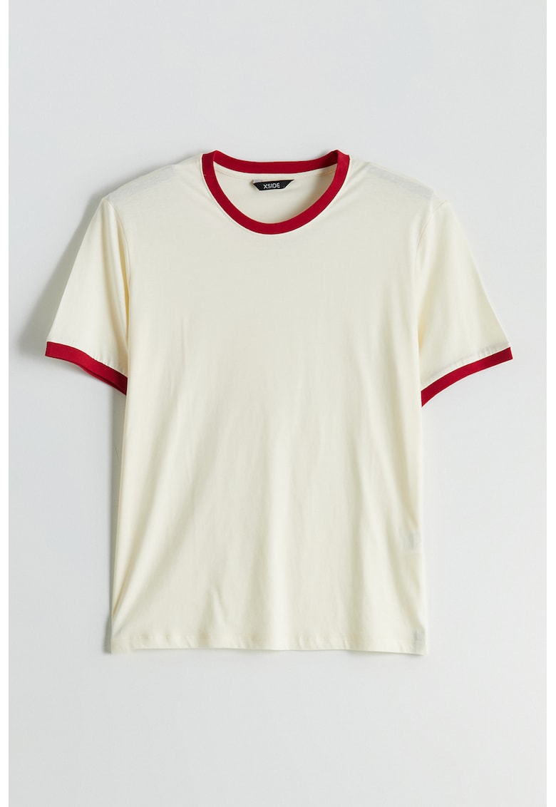 Tricou lejer cu garnituri contrastante