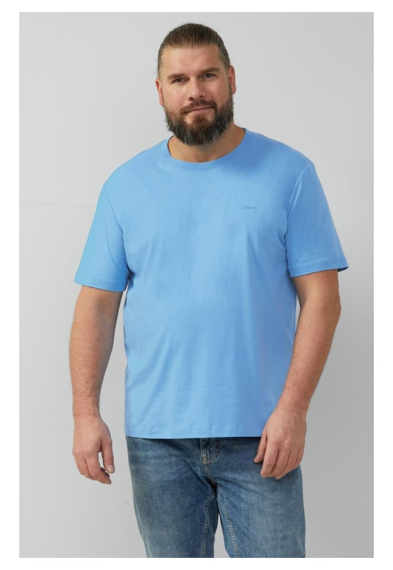 Big Sizes Tricou barbati big sizes cu decolteu la baza gatului - Regular fit