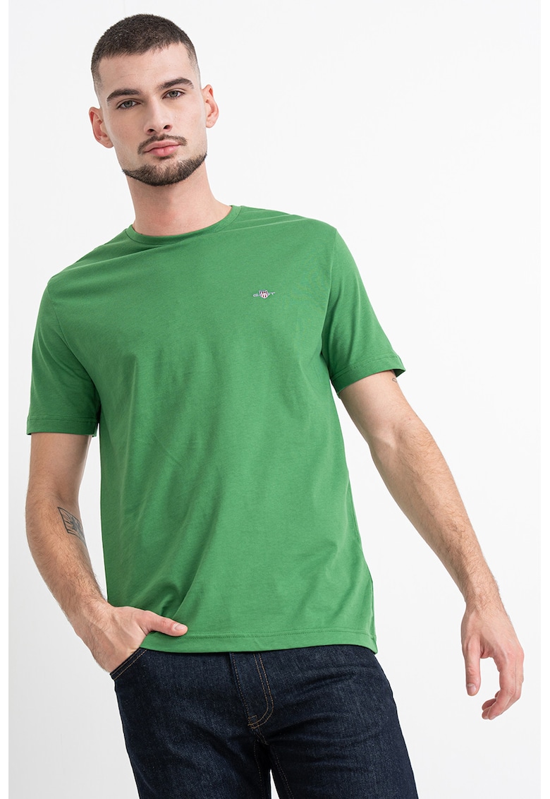 Tricou din bumbac Shield - Verde