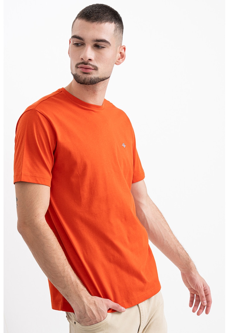 Tricou din bumbac Shield - Portocaliu stins
