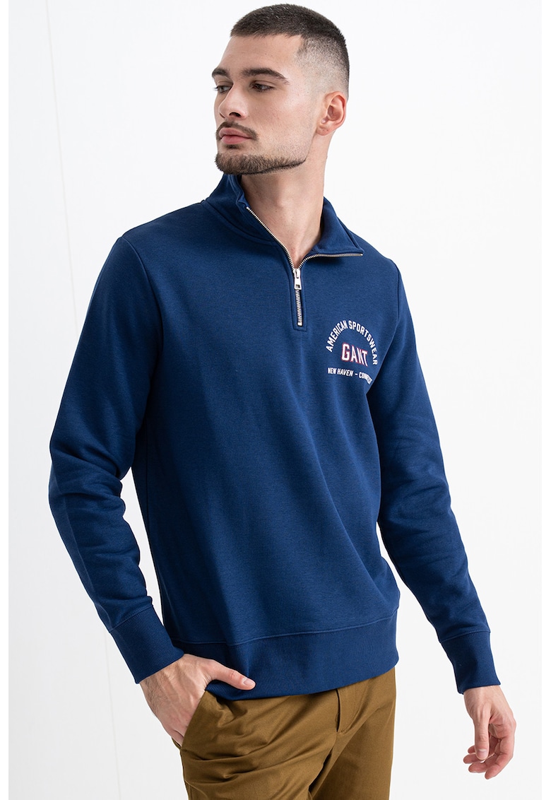 Bluza de trenig cu fermoar scurt