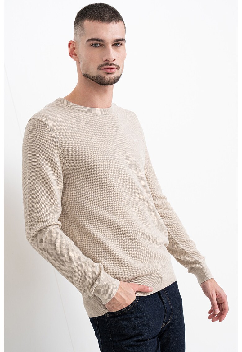 Pulover din bumbac pique