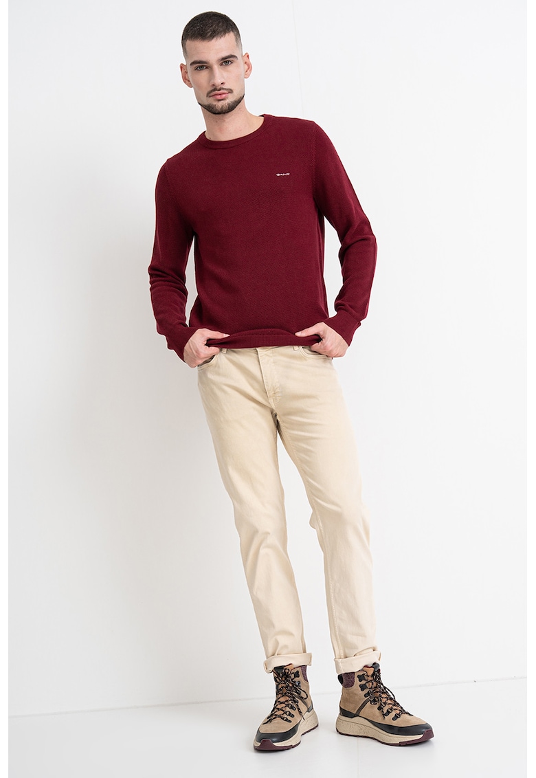 Pulover din bumbac pique