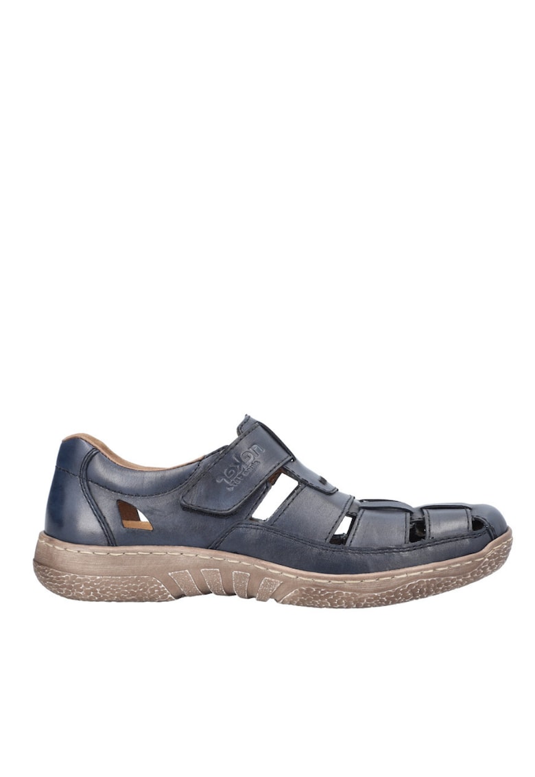 Sandale casual - barbati -  ANTISTRESS - 03578-14 bleumarin - piele naturala