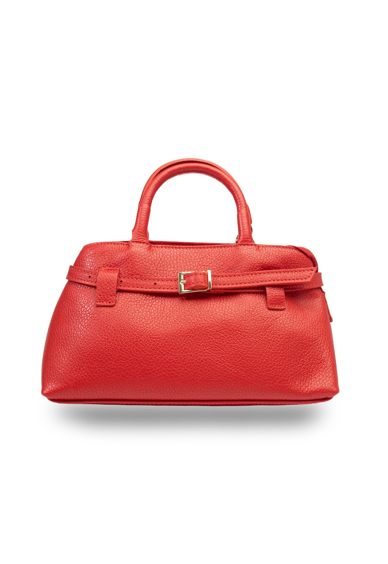 Geanta dama din piele naturala rosu Miriam