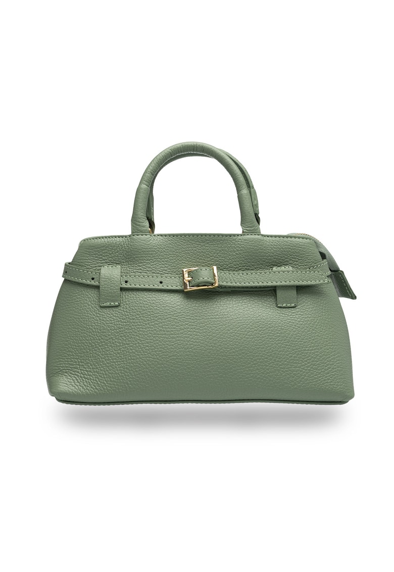 Geanta dama din piele naturala verde salvie Miriam Geanta dama din piele naturala verde salvie Miriam