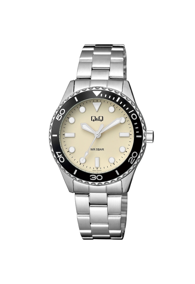 Ceas dama Q55A-001PY Quartz Argintiu