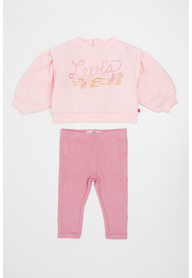 Set de colanti si bluza de trening din amestec de bumbac - 2 piese
