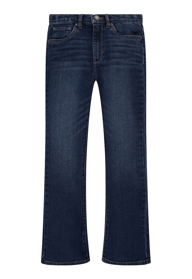 Blugi evazati cu aspect decolorat 726