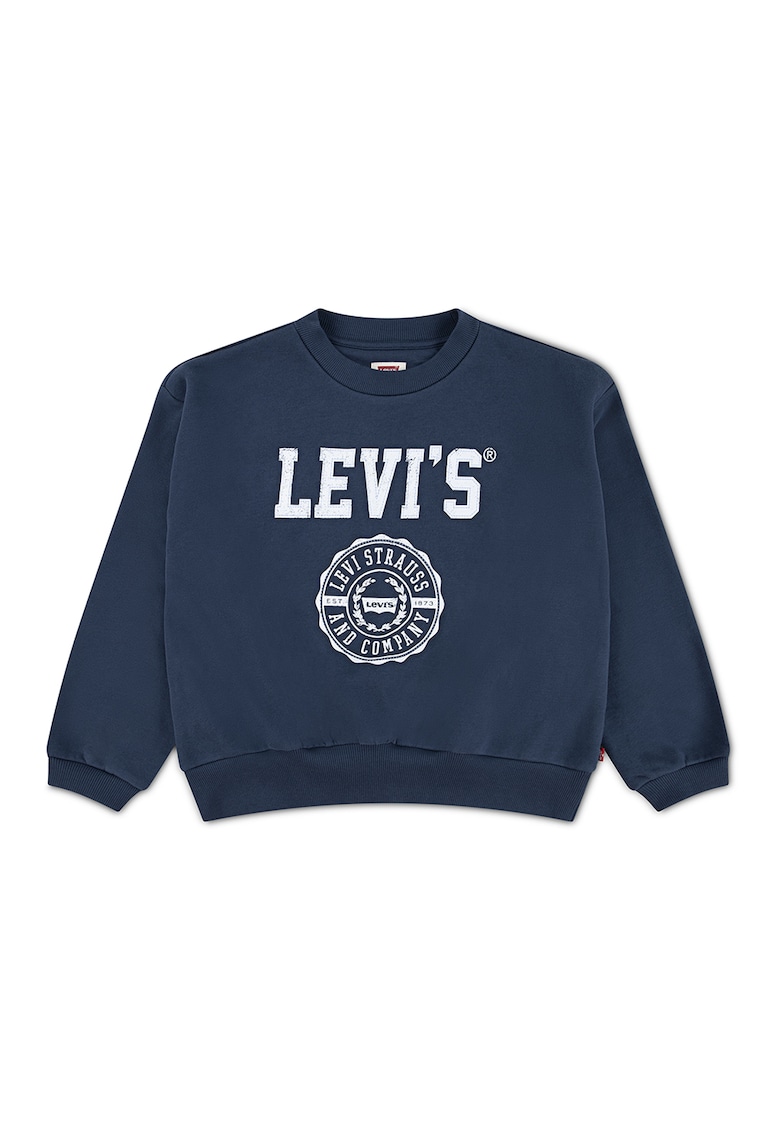 Bluza de trening din amestec de bumbac cu imprimeu logo frontal