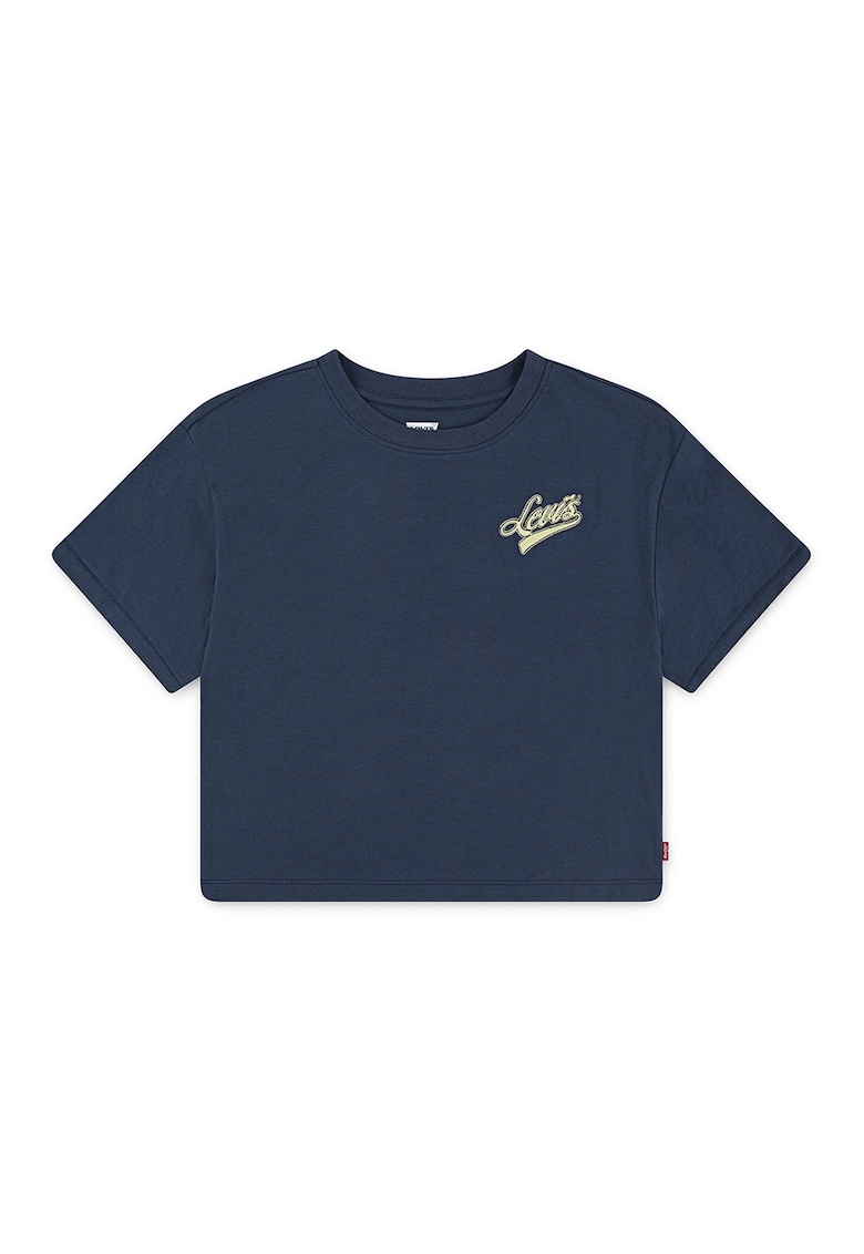 Tricou cu broderie logo pe piept