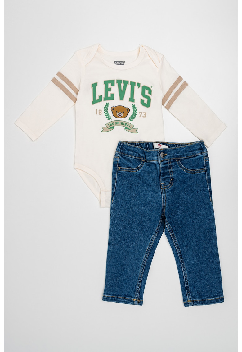 Set de body cu maneci lungi si blugi