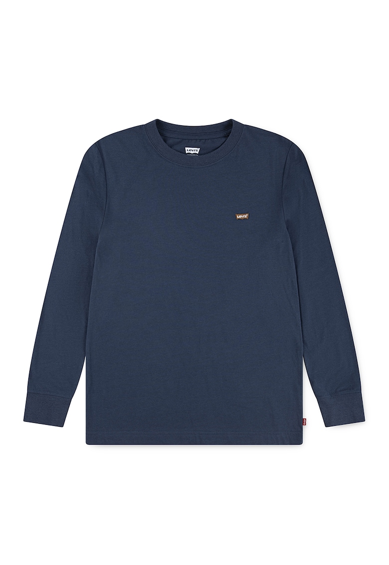 Bluza din amestec de bumbac cu detaliu logo