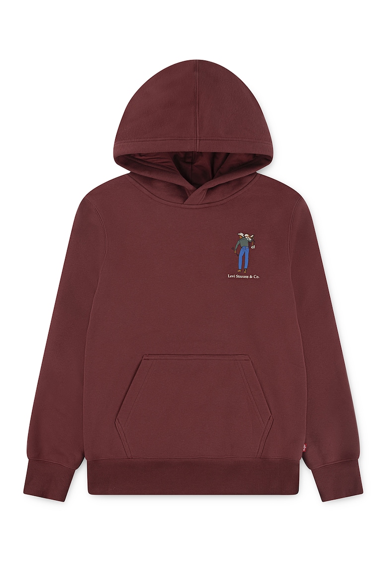 Hanorac din amestec de bumbac cu imprimeu grafic