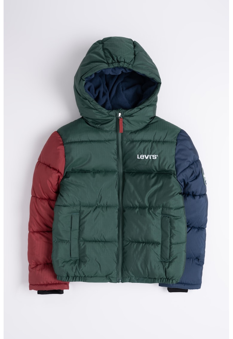 Geaca colorblock cu gluga Core