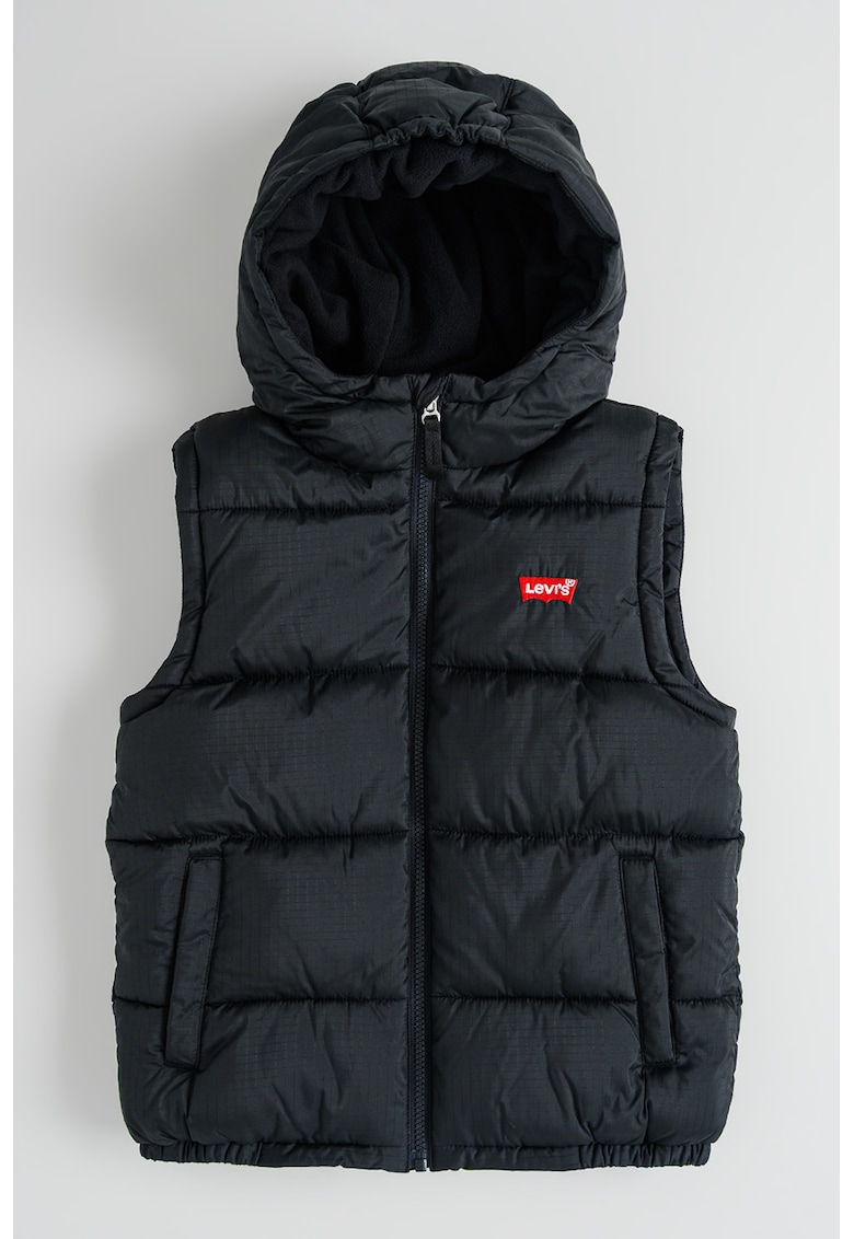 Vesta cu gluga si fermoar