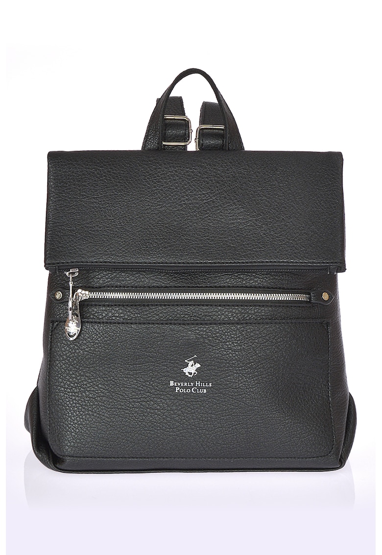 Rucsac de piele ecologica cu buzunare exterioare