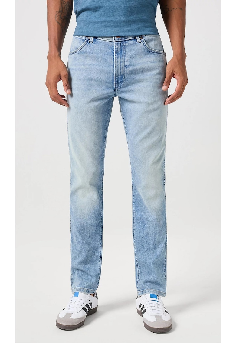 Blugi barbatesti Larston Palamino - bumbac/poliester/elastan - albastru deschis