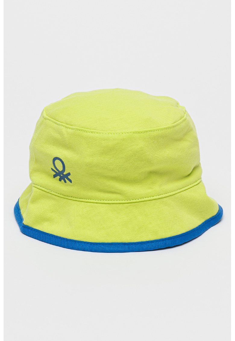 Palarie bucket cu model reversibil - Verde lime Palarie bucket cu model reversibil - Verde lime