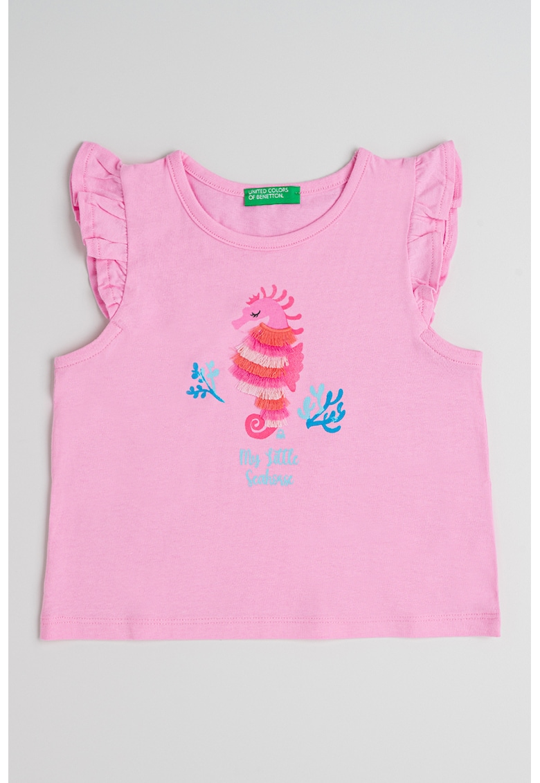 Top de bumbac cu volane Top de bumbac cu volane