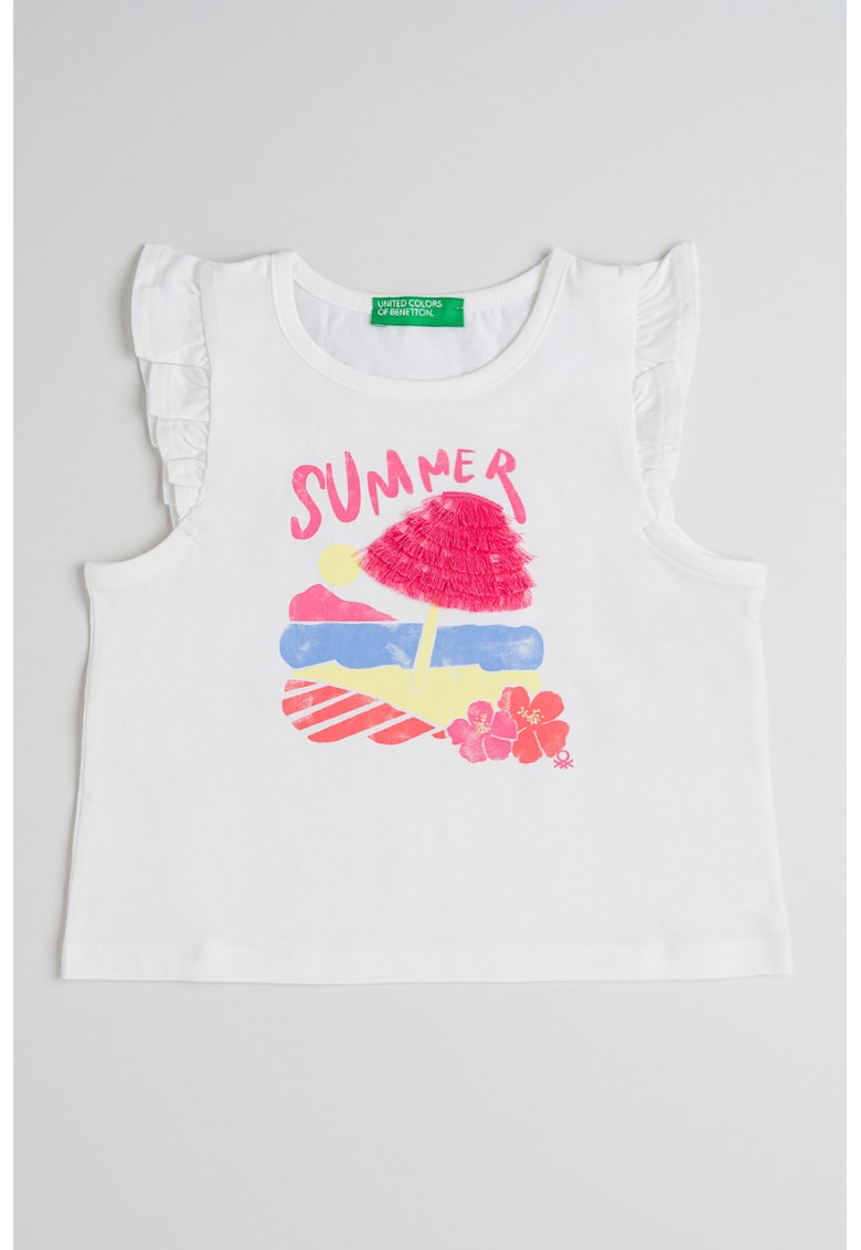 Top de bumbac cu volane Top de bumbac cu volane