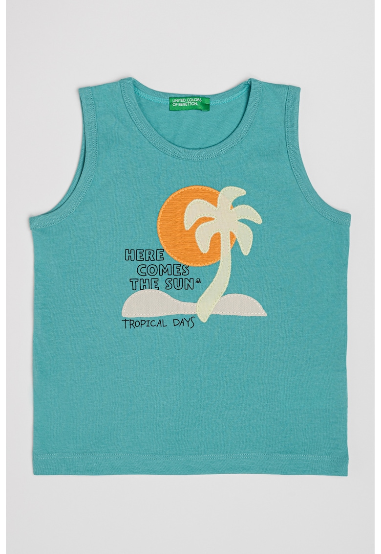 Top de bumbac cu aplicatie