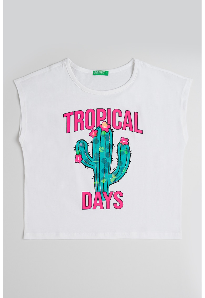 Top de bumbac cu paiete