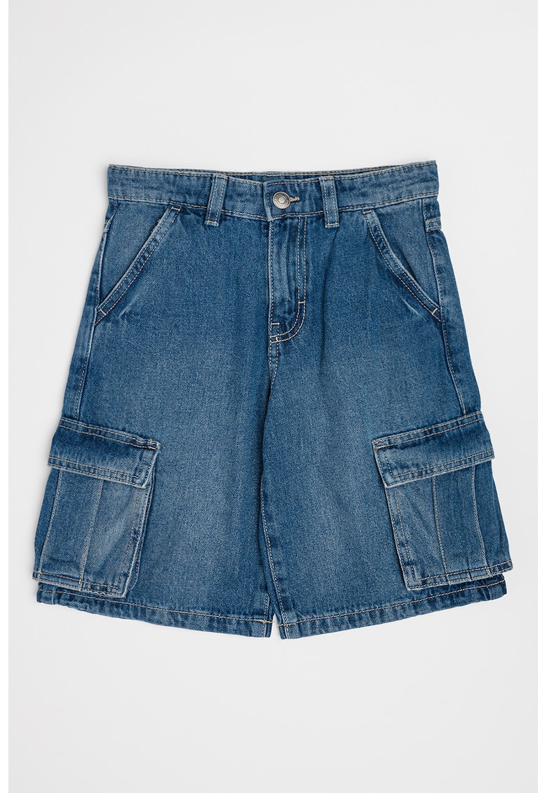 Pantaloni scurti cargo din denim