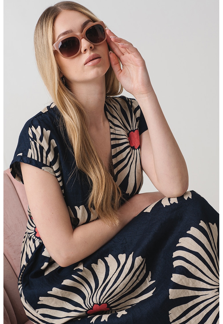 Rochie midi cu imprimeu floral