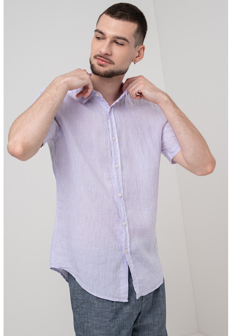 Camasa de in cu maneci scurte Camasa de in cu maneci scurte