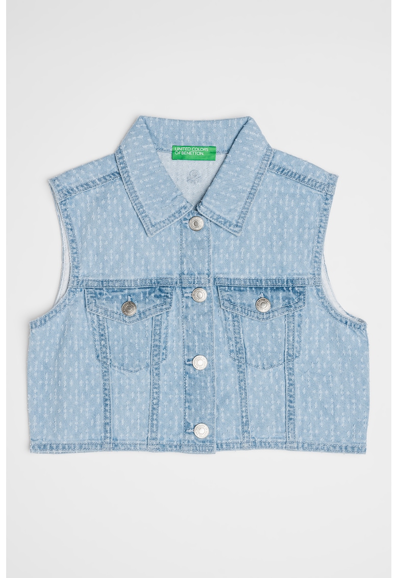 Vesta crop din denim