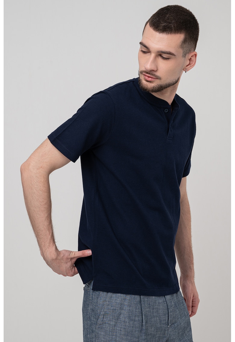 Tricou regular-fit din bumbac - Bleumarin