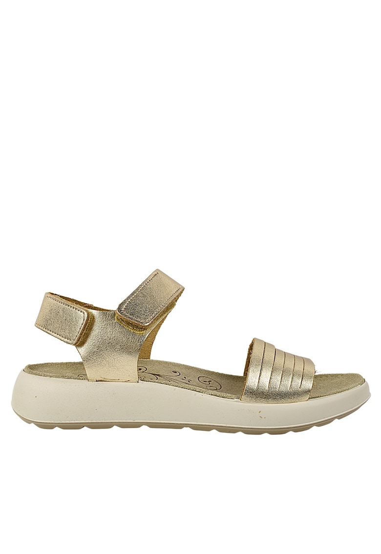 Sandale casual - dama -  757081 auriu - piele naturala Sandale casual - dama -  757081 auriu - piele naturala