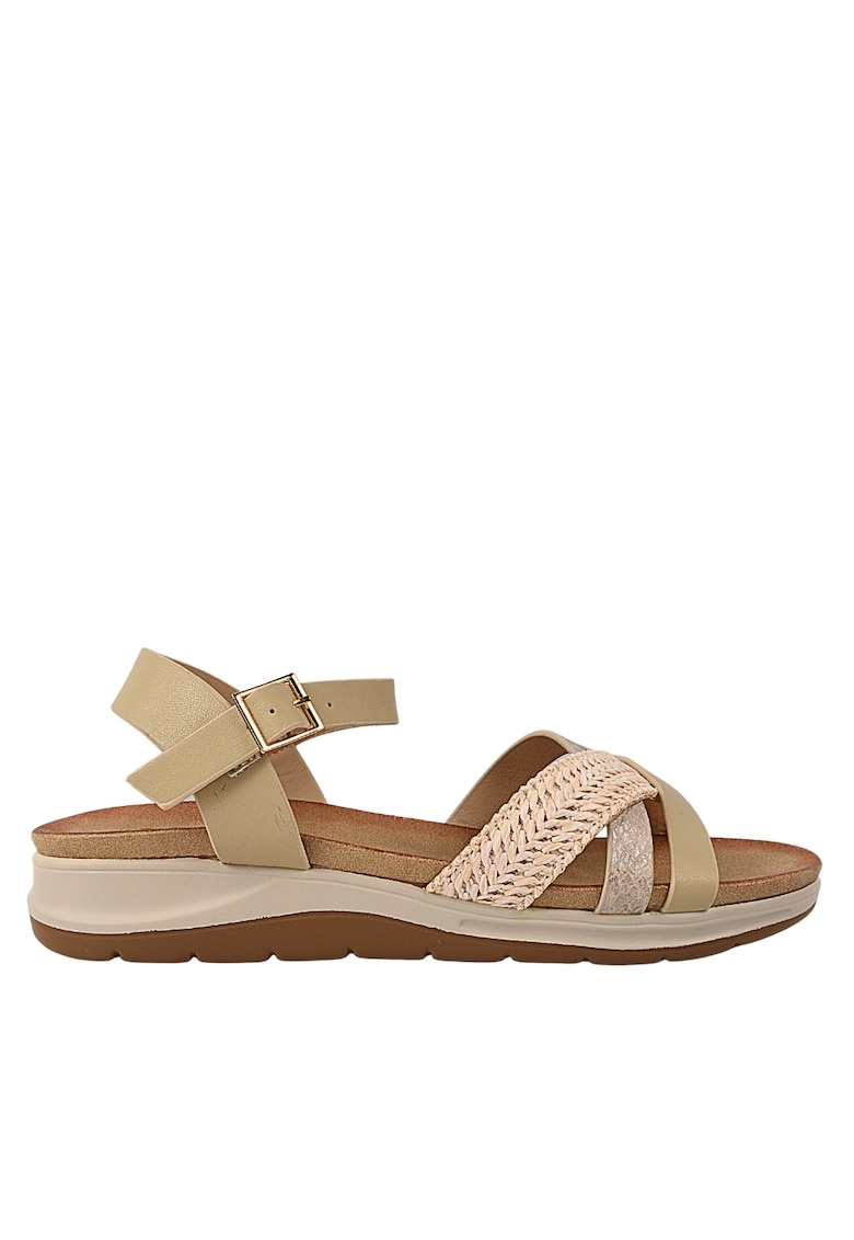 Sandale casual - dama - 70410 bej - piele naturala