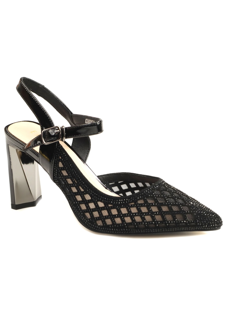Pantofi dama decupati K3K360053A 01 Z - Negru