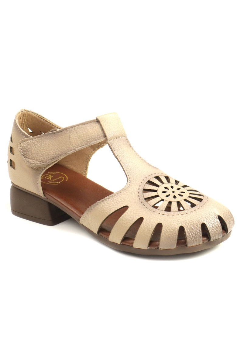 Pantofi dama decupati 631 - Bej