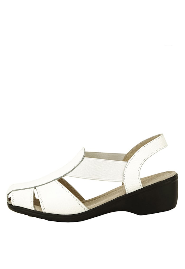 Sandale albe din piele naturala Codruta 127 5562 - Alb