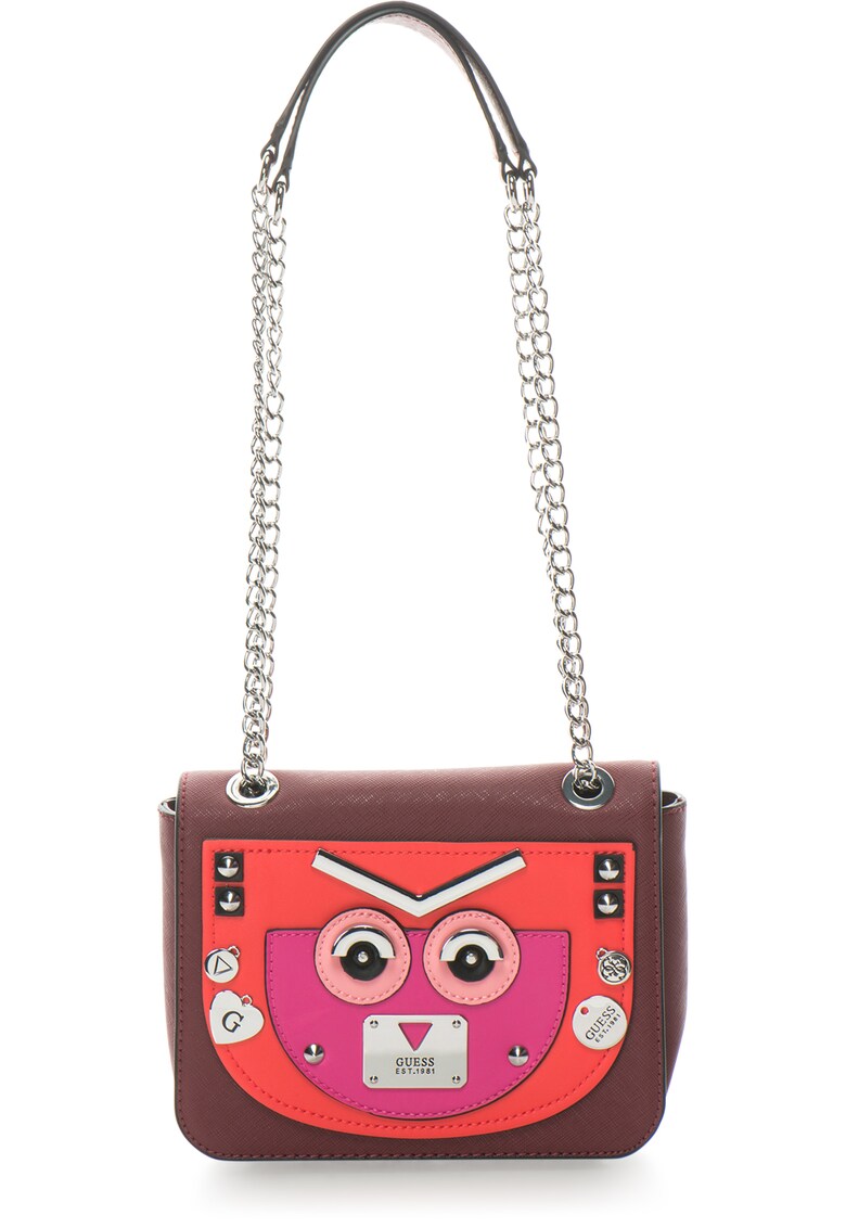 Geanta crossbody cu aplicatii metalice