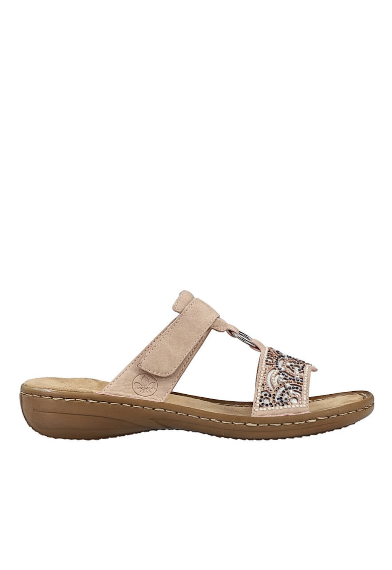 Papuci casual - dama - ANTISTRESS - 608K2-31 bej - piele ecologica - Bej