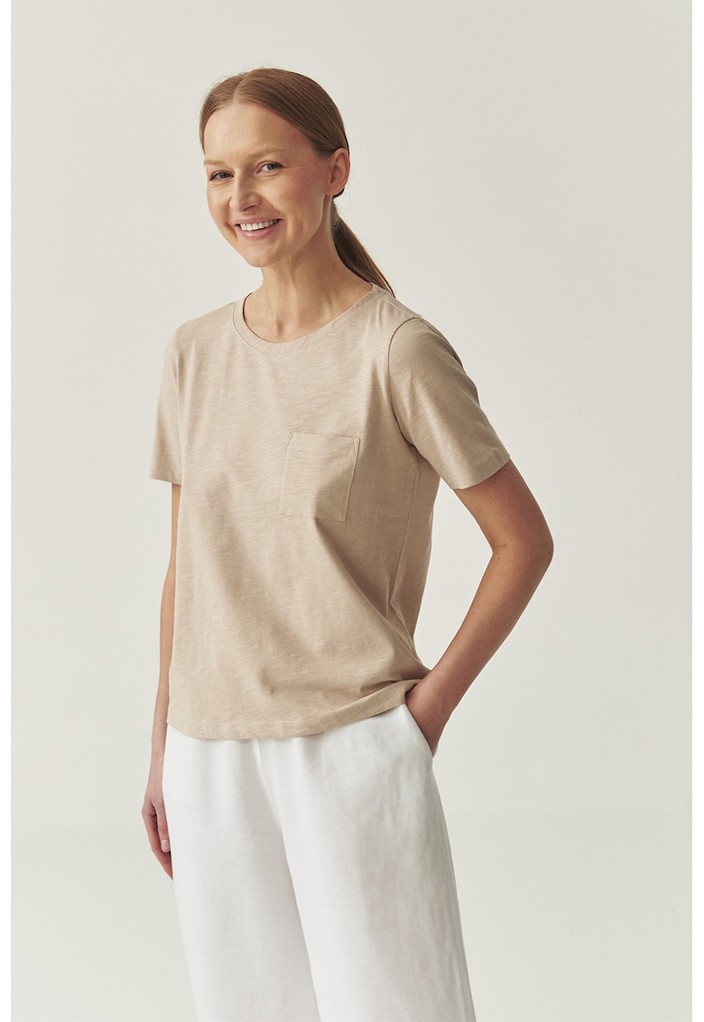 Tricou din bumbac cu buzunar pe piept Tricou din bumbac cu buzunar pe piept