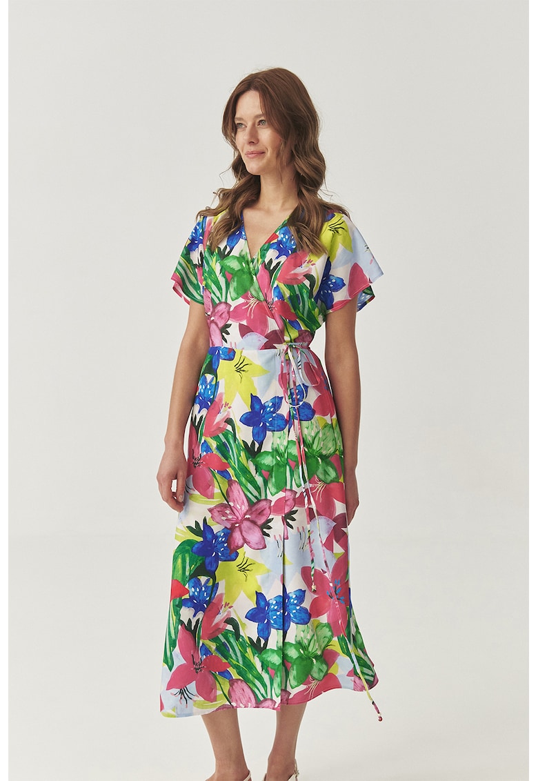 Rochie petrecuta cu imprimeu floral Rochie petrecuta cu imprimeu floral